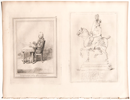 James Gillray originals A Hint to Modern Sculptors as an ornament to a future square


Un Diplomatique, Settling Affairs at St. Stevens's